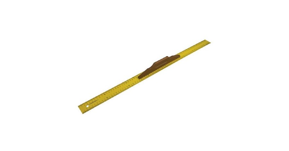 RIGLA METALICA CU SCALA METRICA SI MANER LEMN 800MM | arhiva Okazii.ro