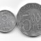 Romania (300) - 5 Bani 1975, 5000 Lei 2002 - monede aluminiu