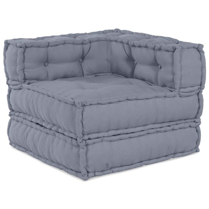 vidaXL Pernă Gri 70 x 70 x 54 cm Poliester