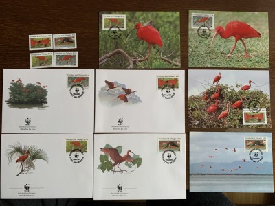 tobago - serie 4 timbre MNH, 4 FDC, 4 maxime, fauna wwf foto