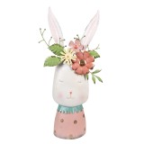 Cumpara ieftin Ghiveci flori fier Iepuras metal 29x19x62 cm