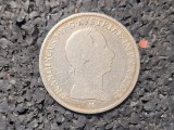 1 lira 1823 M, Lombardia, argint