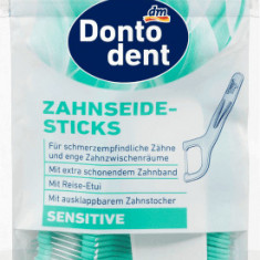 Dontodent ață dentară sticks sensitive, 40 buc