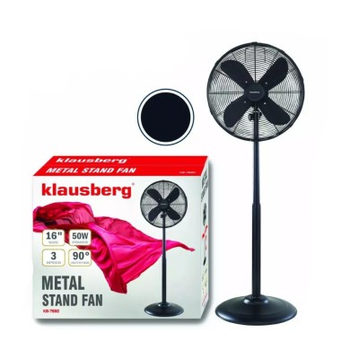 Ventilator vertical, metal, negru, diametru 40 cm, Klausberg foto