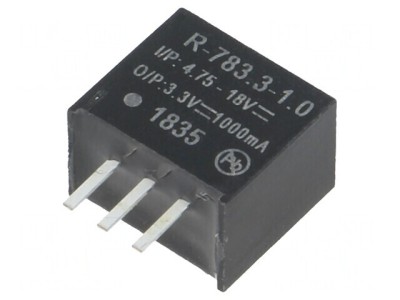 Convertor DC/DC 3,3W 4,75-18V la 3,3V 1A SIP3 foto