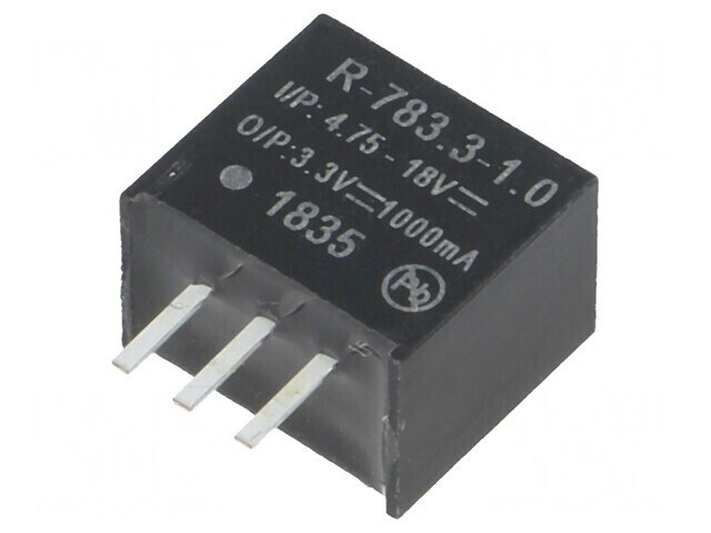 Convertor DC/DC 3,3W 4,75-18V la 3,3V 1A SIP3