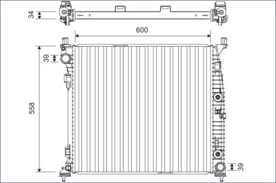 VALEO 701167 Radiator, racire motor foto