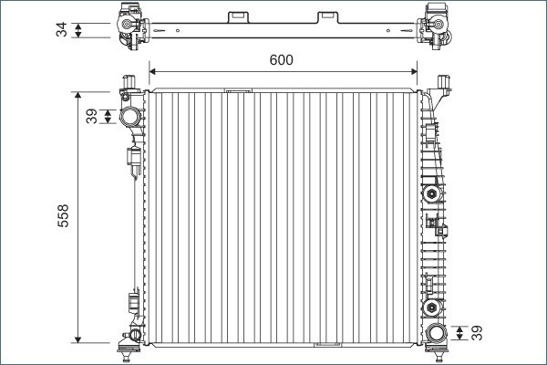 VALEO 701167 Radiator, racire motor