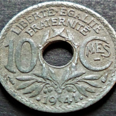 Moneda istorica 10 CENTIMES - FRANTA, anul 1941 *cod 4630