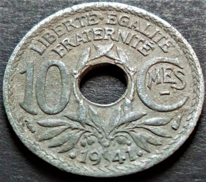 Moneda istorica 10 CENTIMES - FRANTA, anul 1941 *cod 4630
