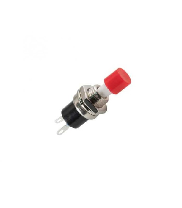 Buton intrerupator mini rosu OFF-(ON) fara retinere 1 circuit 12V