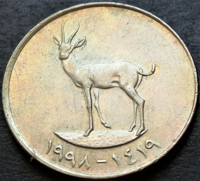 Moneda exotica 25 FILS - EMIRATELE ARABE UNITE, anul 1998 * cod 4354 A foto