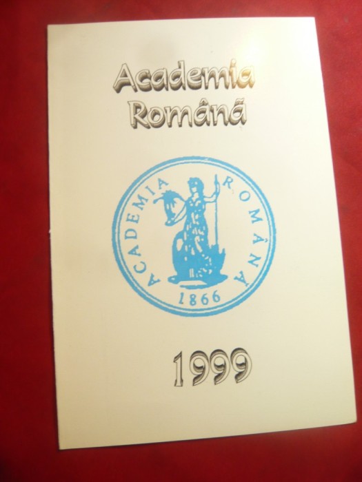 Felicitarea Academiei Romane cu autograful Prezidiului Academiei 1999: E.Simion,