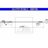 Cablu frana mana Opel Astra G (F48, F08), Vectra B (36), Zafira A (F75), Ate 24372707482, parte montare : Fata