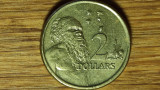 Australia -moneda de colectie exotica- 2 dolari dollars 2007 -aborigen- superba!, Australia si Oceania