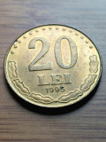Moneda Romania 20 lei 1995 -Luciu de batere