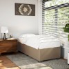 VidaXL Cadru de pat, cappuccino, 90x200 cm, piele ecologică 3284543