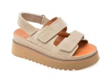 Sandale GRYXX gri, 5071003, din piele intoarsa