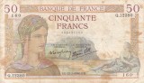 FRANTA 50 francs 22-2-1940 VF!!!