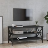 VidaXL Comodă TV, negru, 100x40x50 cm, lemn prelucrat