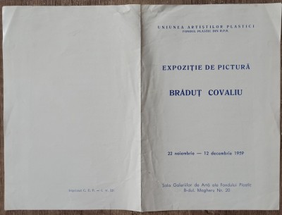 Expozitie de pictura Bradut Covaliu 1959 foto