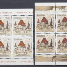 2011 LP 1916 LP 1916 f ROMANIA-GERMANIA BISERICA FORTIFICATA BIERTAN BLOC 4 MNH