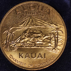 SUA USA - Hawaii - Kauai Dollar UNC - Aloha - medalie superba in caseta MDM 39mm