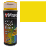 Cumpara ieftin Spray vopsea galben rapita, RAL 1021, lucioasa, Morris, 400 ml, acrilica, cu uscare rapida, pentru suprafete din lemn, metal, aluminiu, sticla, piatra