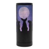 Lampă Aromaterapie Moon Gazing Hares Lisa Parker, Decor Gotico-Spiritual, USB, Lumina Ambientala, Odorizant Camera, Iepuri, 25.8cm