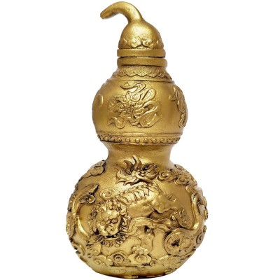 Wu Lou caini Fu, obiect Feng Shui de sănătate și protectie impotriva bolilor, 13 cm foto