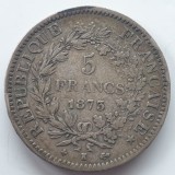 Moneda Argint Franța 5 Franci 1873 - Argint