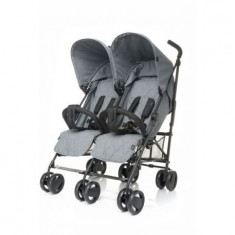 Carucior pentru gemeni 4Baby TWINS Grey foto