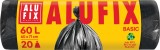 Saci menajeri 60 L 60 x 71 cm HDPE negri Economy 20 buc/rola