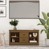 VidaXL Comodă TV, maro miere, 103x36,5x52 cm, lemn masiv de pin