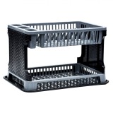 Suport Tacamuri, Ratan, cu 2 niveluri, 40x26x27 cm