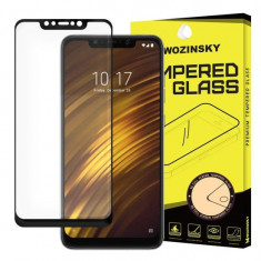Folie Sticla Wozinsky Super Tough pentru Xiaomi PocoPhone F1 5D Full Cover acopera tot ecranul Full Glue Negru foto