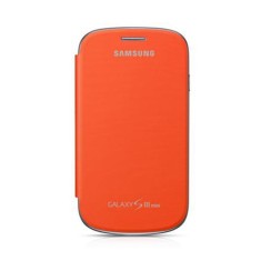 Husa FlipCover Book Samsung S3 mini Fashion Orange i8190 i8200