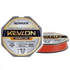 Fir Textil Konger Kevlon X4 Orange Fluo 0.12mm, 10.1kg, 150m foto