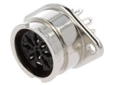 Soclu DIN 8 PIN 270&deg; Lipire Drept