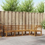 vidaXL Set de canapea 5 pcs natural 3366407