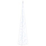 Cumpara ieftin Con de lumina cu LED decorativ, albastru, 120 cm, acril
