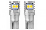 Bec de pozitie tip LED Canbus, T10 W2.1x9.5 W5W W10W 12V/24V , 3030 6SMD,, culoare alb , AMIO, set 2 buc AutoDrive ProParts