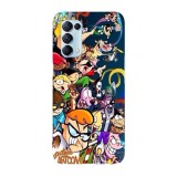 Husa compatibila cu Oppo A54 5G model Retro Cartoons, Silicon, TPU, Viceversa, Transparent, Carcasa
