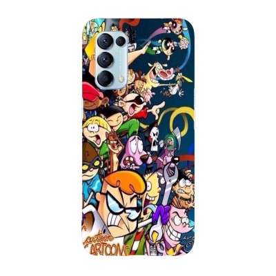 Husa compatibila cu Oppo A74 model Retro Cartoons, Silicon, TPU, Viceversa foto