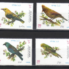 IRAN 1996, Fauna, Pasari, serie neuzată, MNH