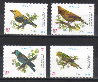 IRAN 1996, Fauna, Pasari, serie neuzată, MNH foto