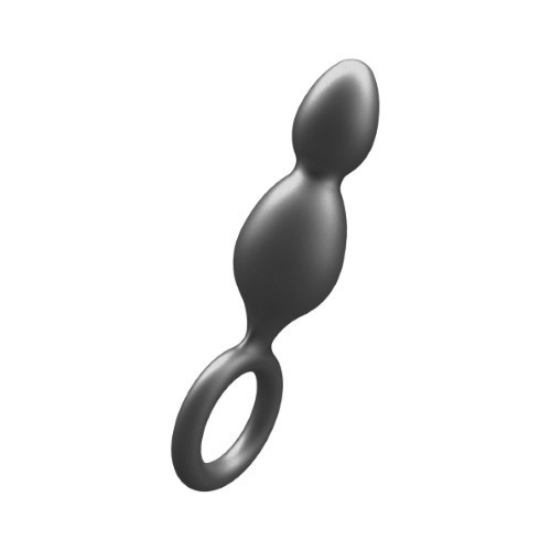 Bile anale - Toy Joy Intre Fese Dopul Dop Anal cu 2 Bile din Silicon Metalic Stimulare Anala la Nivelul Urmator