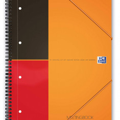 Caiet Cu Spirala A4+, Oxford Int. Meetingbook, 80 File-80g/mp, Scribzee, 4 Perf, Coperta Pp-dictando