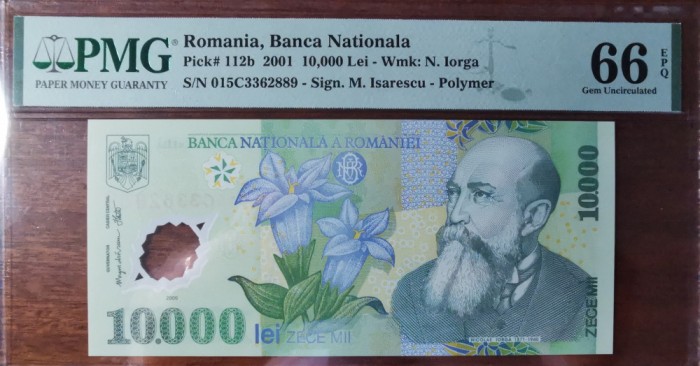 Bancnota 10000 lei 2001