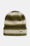 Kangol caciula FUZZY STRIPE culoarea verde, din tricot gros, K3725.SK301